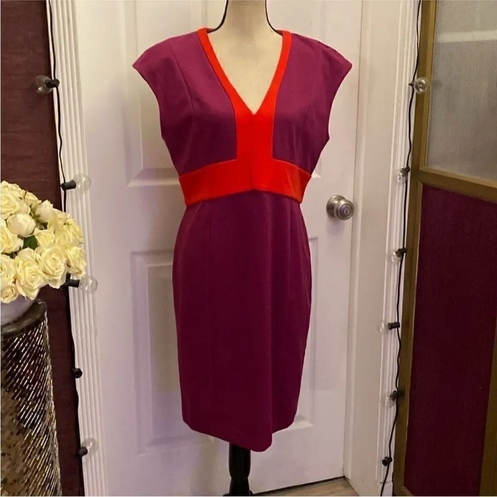 Narciso Rodriguez Purple and Red Mini Dress, US10